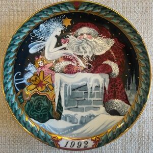 Bing & Grondahl Santa Claus Collection plate 1993